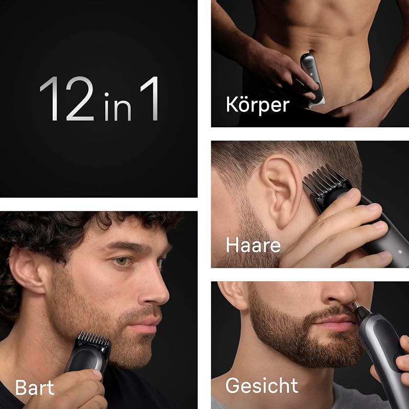 Multigroom All-in-One Series 7, 12-in-1 Trimmer, AIO7545, Grau