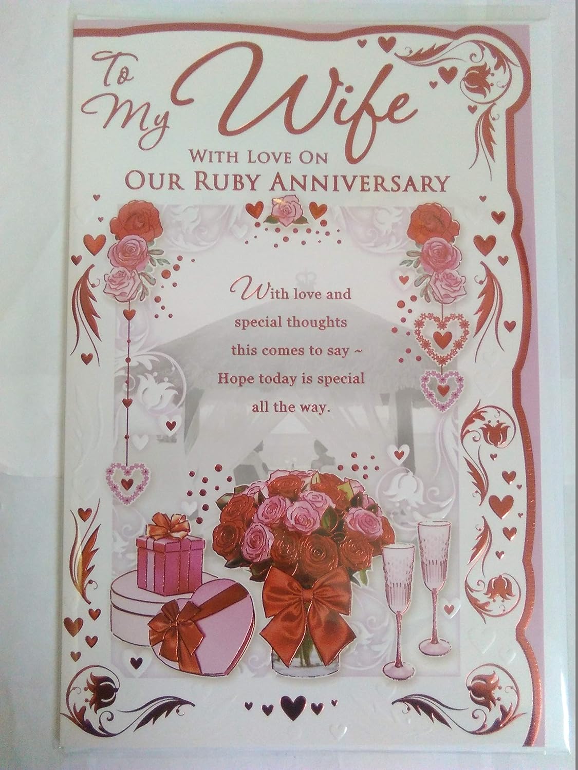 to My Wife with Love On Our Ruby Anniversary 40th Wedding Anniversary