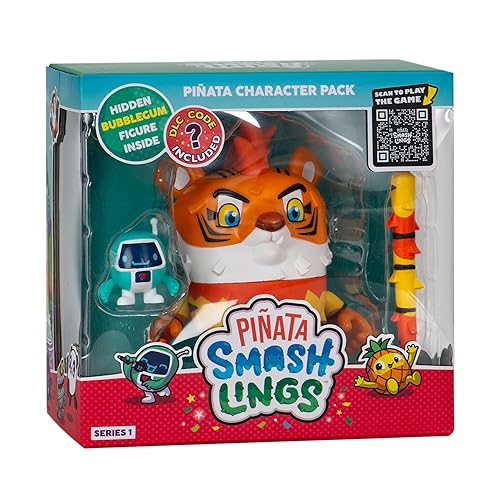 Pinata Smashlings Pinata Articulated Figure Mo Tiger, Roblox Toys, Official Toy from Toikido.