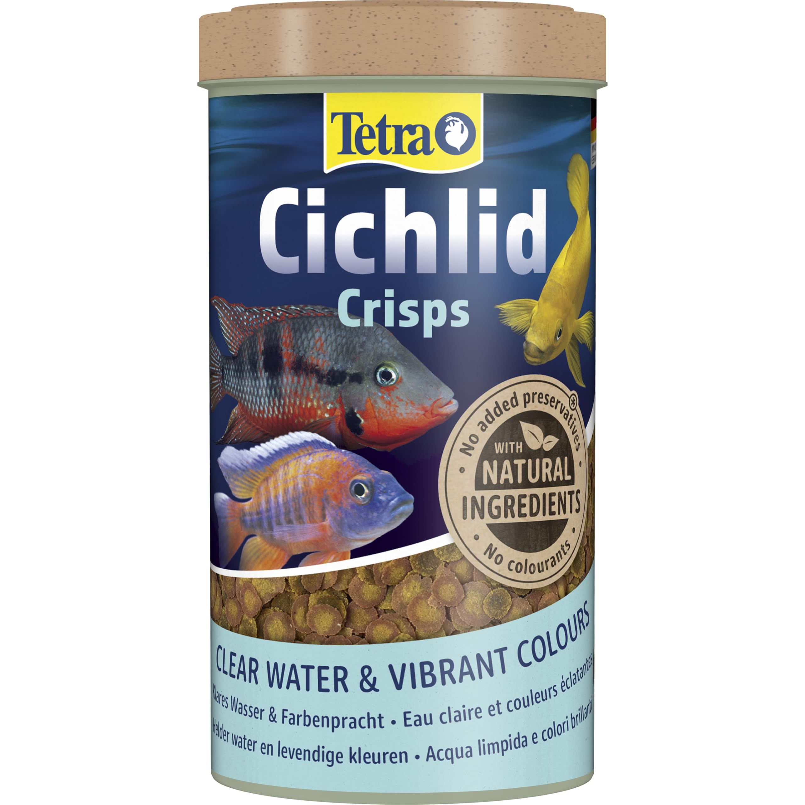 Tetra Pro Cichlid Fish Food, Complete Premium Food for All Cichlids, 500 ml