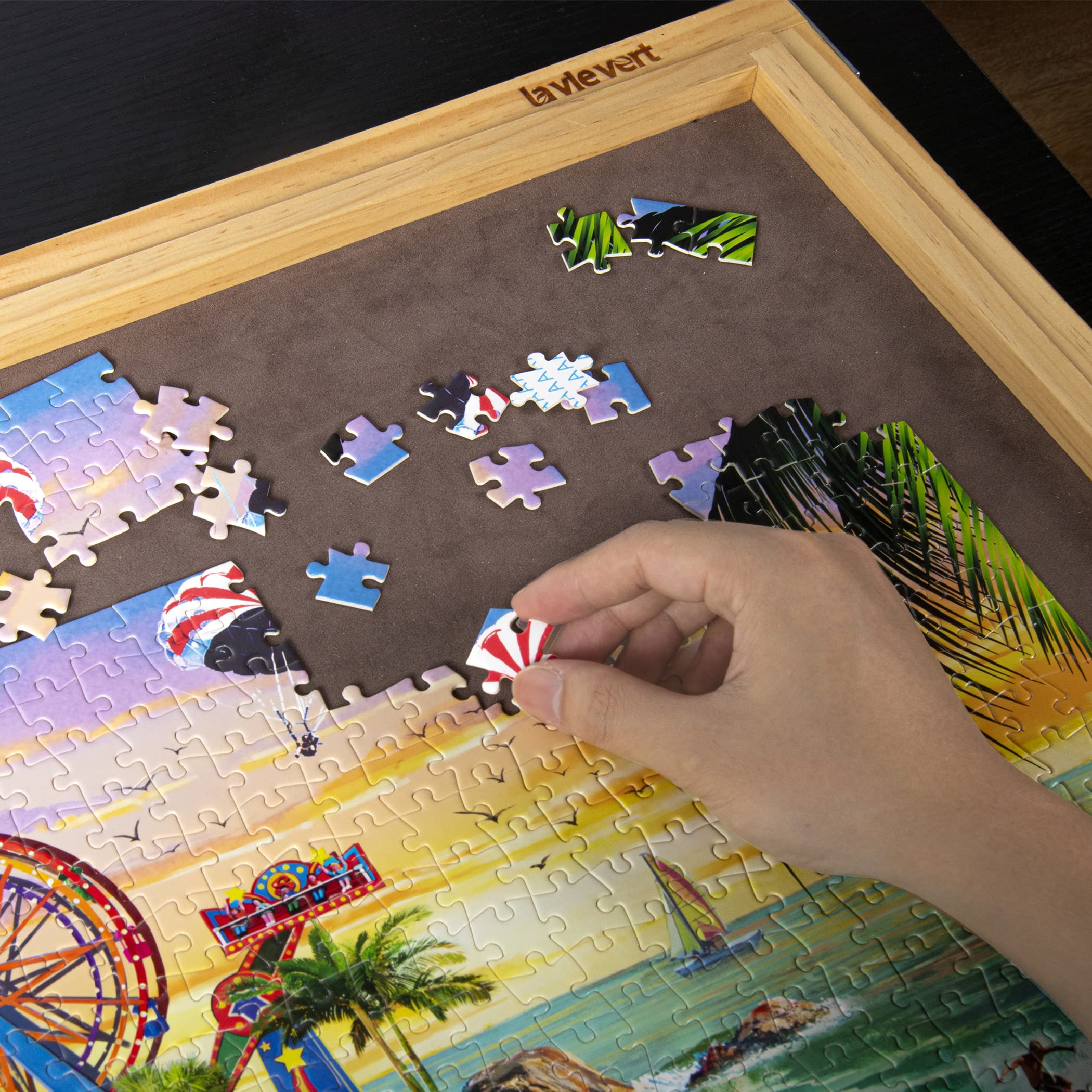 Lavievert Jigsaw Puzzle 1000 Piece Puzzle for Adults - Beach, Happy Vacation