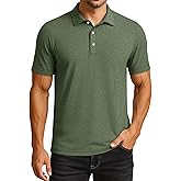 Cavva Polo Shirts for Men Performance Mens Golf Shirt Dry Fit Collared Polo Shirts Short Sleeve Moisture Wicking