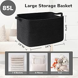 Goodpick Extra Large Storage Basket, 23.6" x