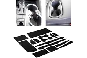 CupHolderHero fits Toyota Camry Accessories 2018-2024 Premium Custom Interior Non-Slip Anti Dust Cup Holder Inserts, Center Console Liner Mats, Door Pocket Liners 16pc Set (Solid Black)