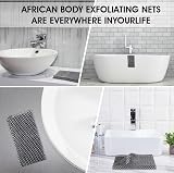 Sibba Exfoliating Washcloth 100cm Black Nylon Shower Towel 1PC view 7