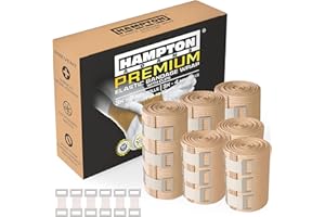 Hampton Adams | As Seen on Shark Tank | Original Elastic Bandage Wrap (6-Pack) | Multiple Sizes Package | Self Closing Latex-Free Cotton Compression Bandage | Sprains Calf Ankle & Foot (Clips)