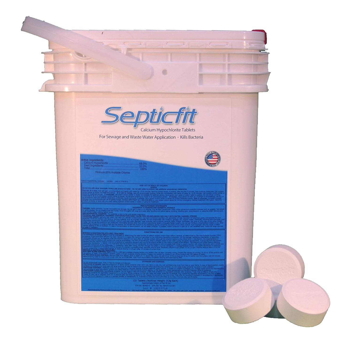 Septicfit Chlorine Tablets 45lb