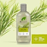 Dr Organic Tea Tree Purifying Shampoo for Oily Roots 265ml Vegan COSMOS Organic view 4