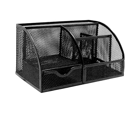 EXERZ Tisch-Organizer/Schreibtisch Organisator/Schreibtisch Tidy/Stifthalter/Multifunktions -Organisator (EX348 Schwarz)