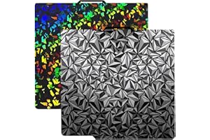 RugooSpink Build Plate for X1 X1C A1 X1E P1P P1S 257.5x257.5MM Build Plate Sheet Spring Steel Sheet Debris H1H +Diamond PEO Platform Removable Heated Bed for Bambu 3D Printer