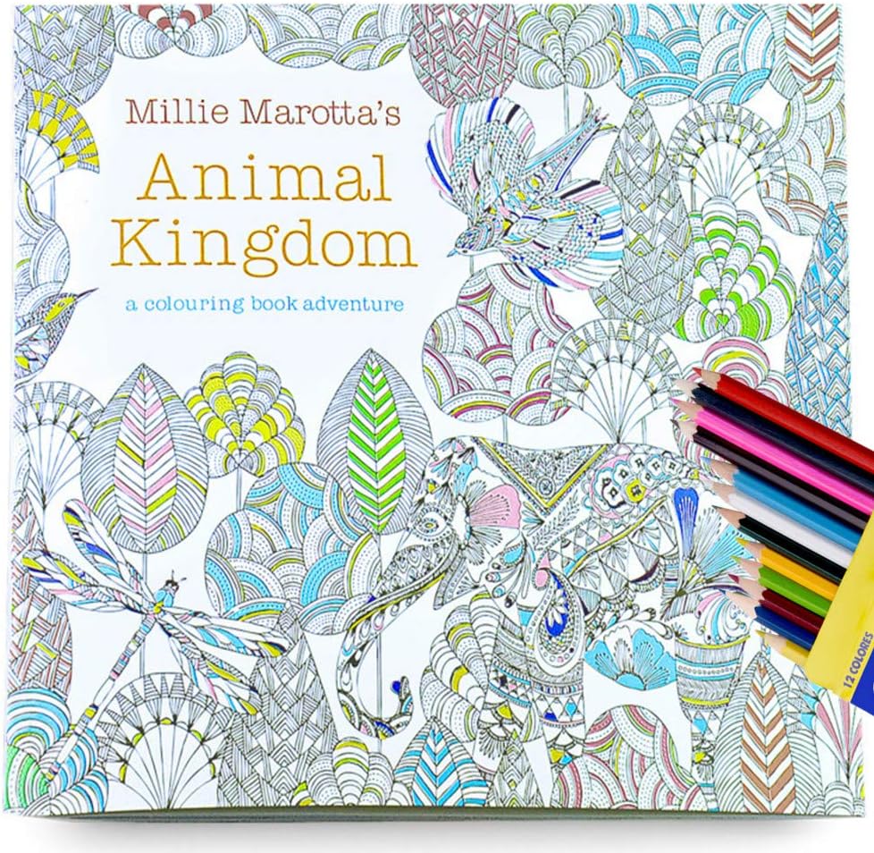 Colouring Books for Adults Pack with Pens,Adult Colouring Books for Stress,Colour by Numbers for Adults (Lost Ocean with 24 Pencils)