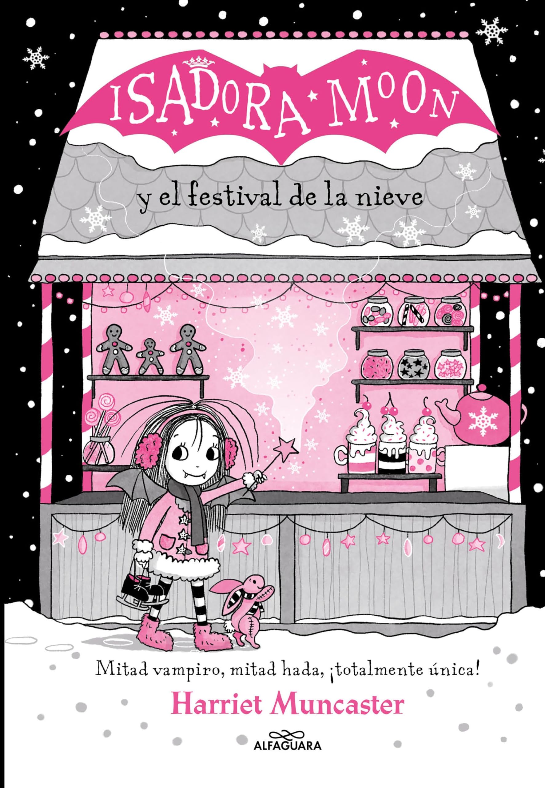 Portada de Grandes historias de Isadora Moon 6 - Isadora Moon y el festival de la nieve: ¡Un libro mágico con purpurina en cubierta! (Harriet Muncaster)