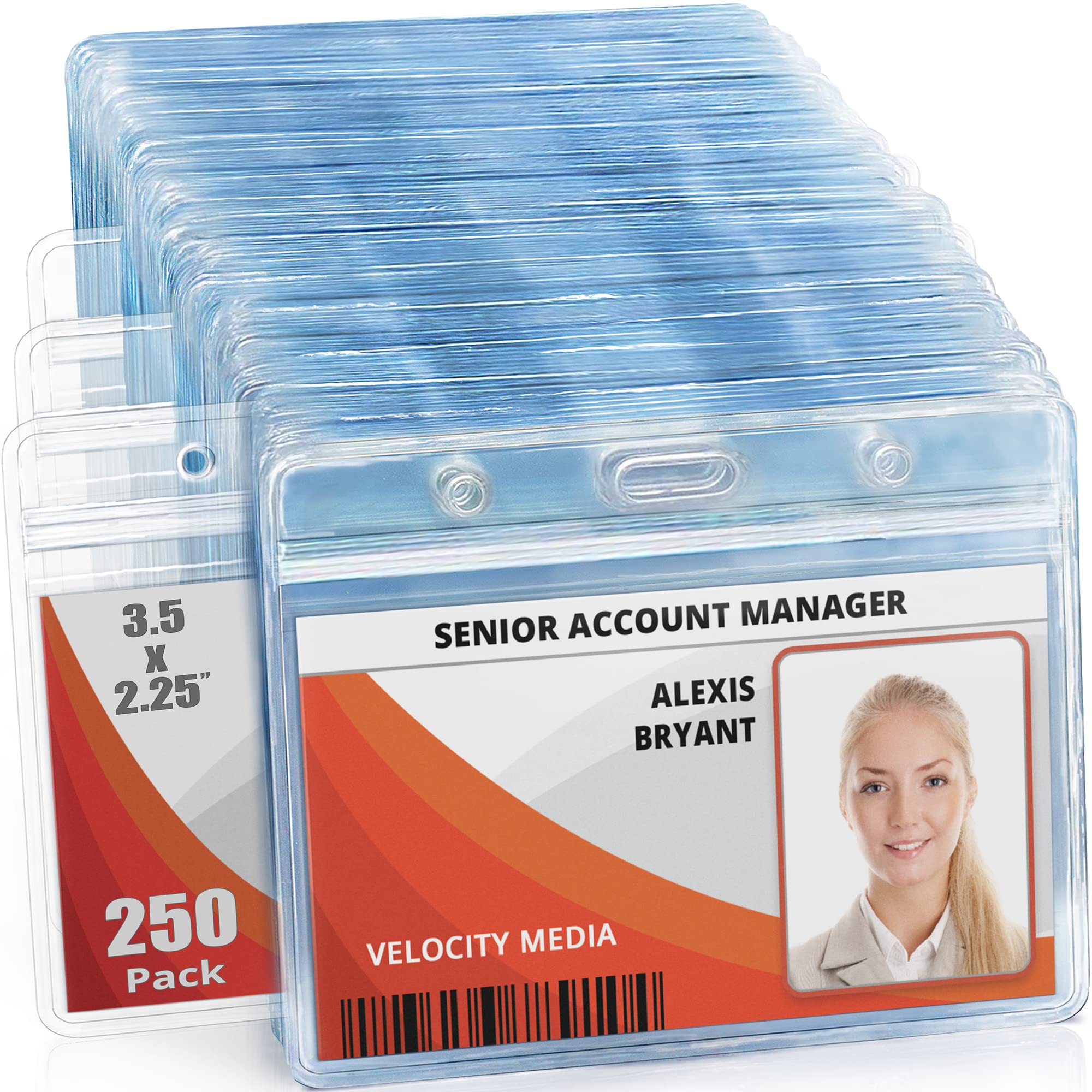 Mifflin-USA Horizontal ID Name Badge Holder