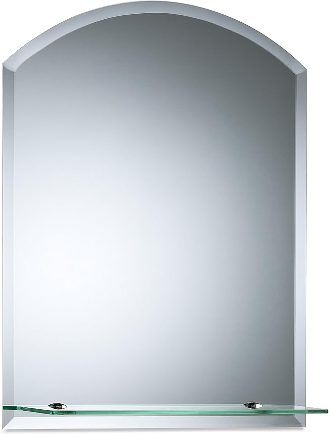 Neue Design Arch Bathroom Wall Mounted Mirror, 50cm x 40cm Modern
