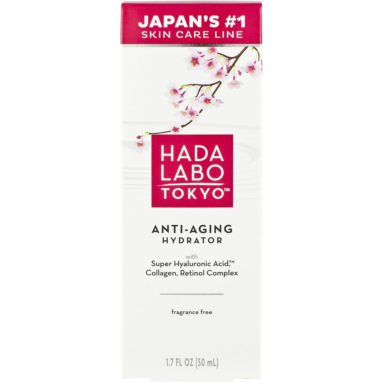 Hada Labo 310742018479 Tokyo Anti Aging Hydrator, 1.7 Fl. Oz with Super Hyaluronic Acid, Fragrance Free, 50 ml (Pack of 1) - Image 4