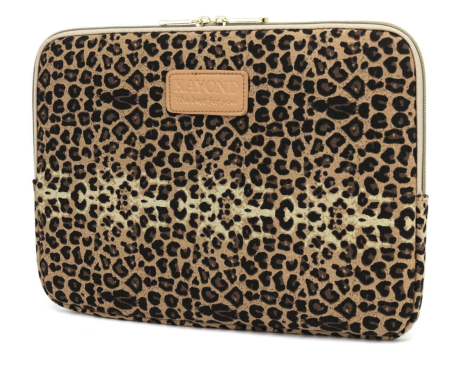 KAYOND Laptop Sleeve for 13.3 Inch Laptop/MacBook Air/MacBook Pro/MacBook Pro Retina (13-13.3 inch, Brown Leopard Print)