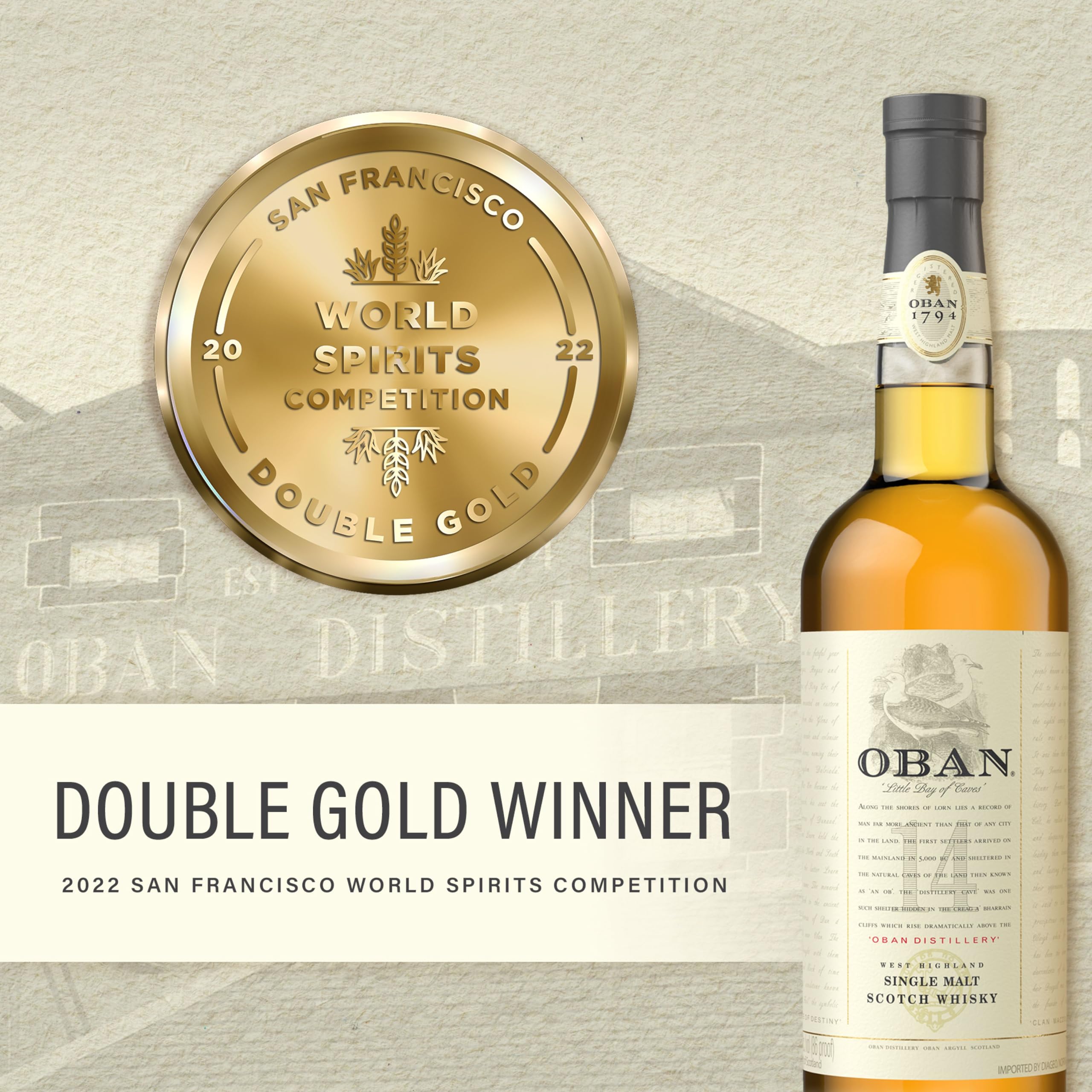 OBAN 14 Jahre, Single Malt Scotch Whisky, aromatischer, handgefertigt aus den schottischen Highlands, 43% vol, 700ml Einzelflasche | In verschiedenen Varianten erhältlich 2