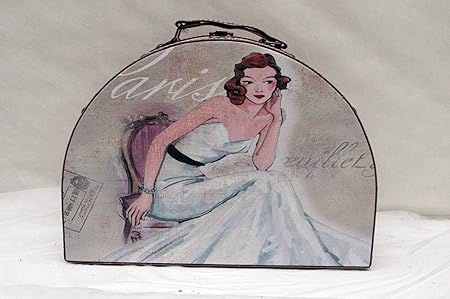 Bloomingdeel Aufbewahrungsbox Hutschachtel Koffer Hutbox Requisite