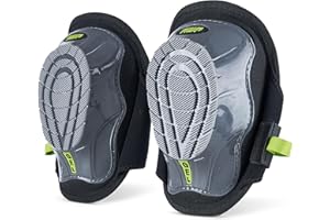 AWP Gel Stabilizer Non-Skid Knee Pads with Dual Layer Padding and Shock Stabilizer Caps for Flooring, Roofing, Decking for All-Day Support & Stability, Men and Women, One Size | L-22380-4