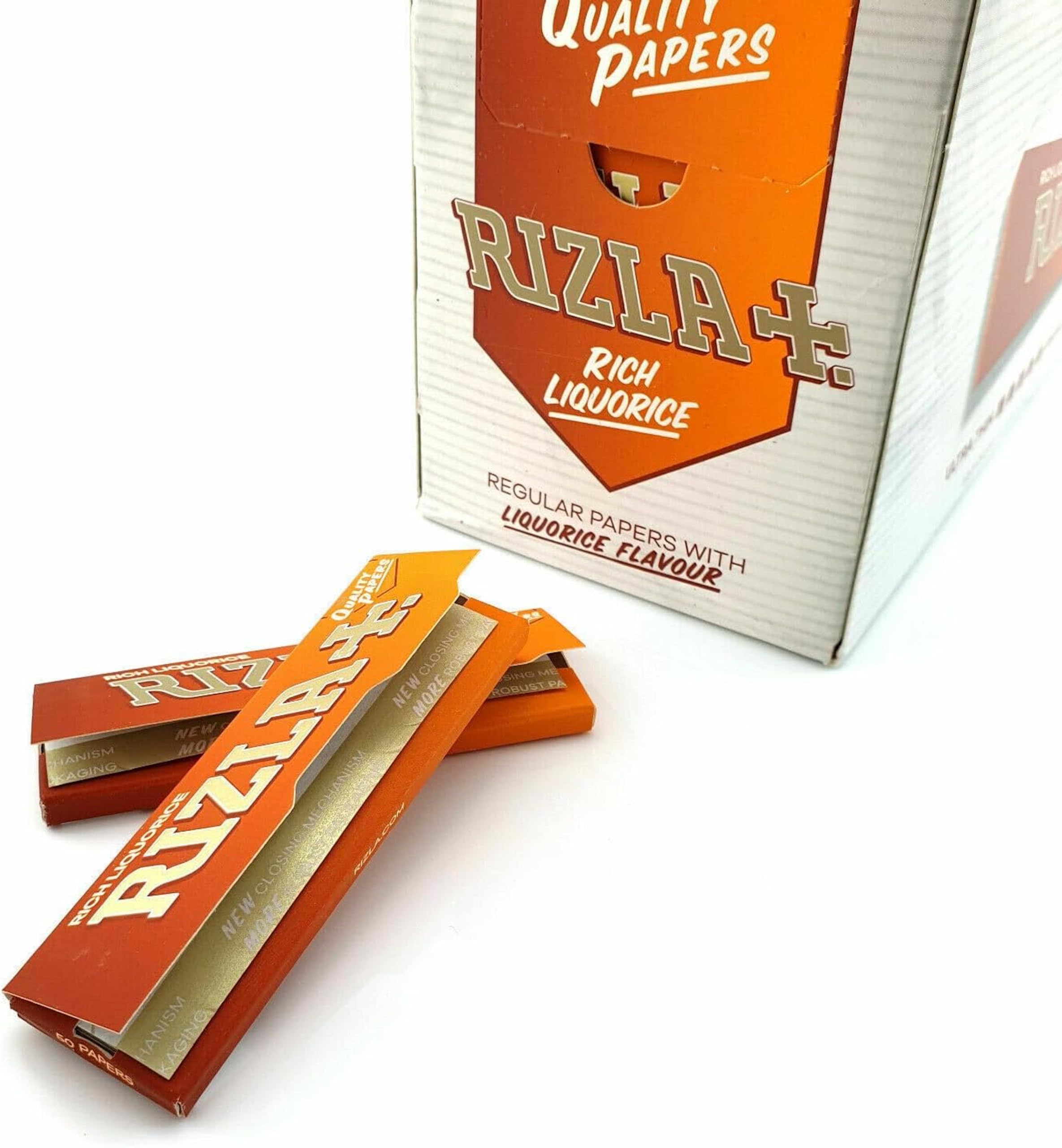 Rizla Liquorice Rolling Paper Full Box Of 100 Packs