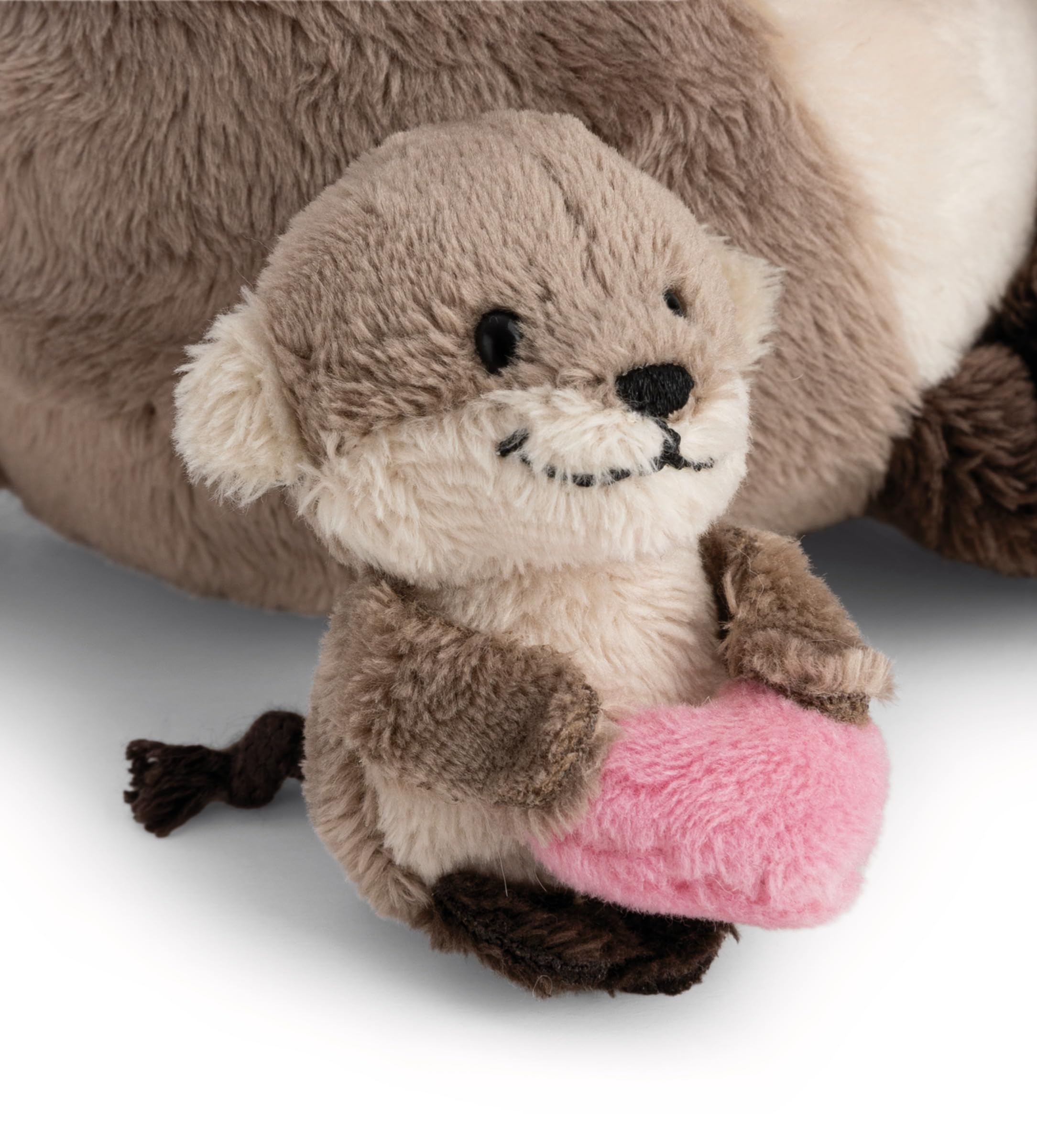 NICI Kuscheltier Otter 20cm mit Jungotter 6cm - braun - Stofftier aus weichem Plüsch, niedliches Plüschtier zum Kuscheln und Spielen, für Kinder & Erwachsene, tolle Geschenkidee - 62844 2