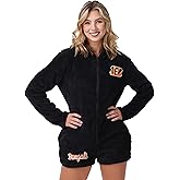 FOCO NFL womens Nfl Team Logo Short Cozy Lounge Onesie One Piece Pajamas