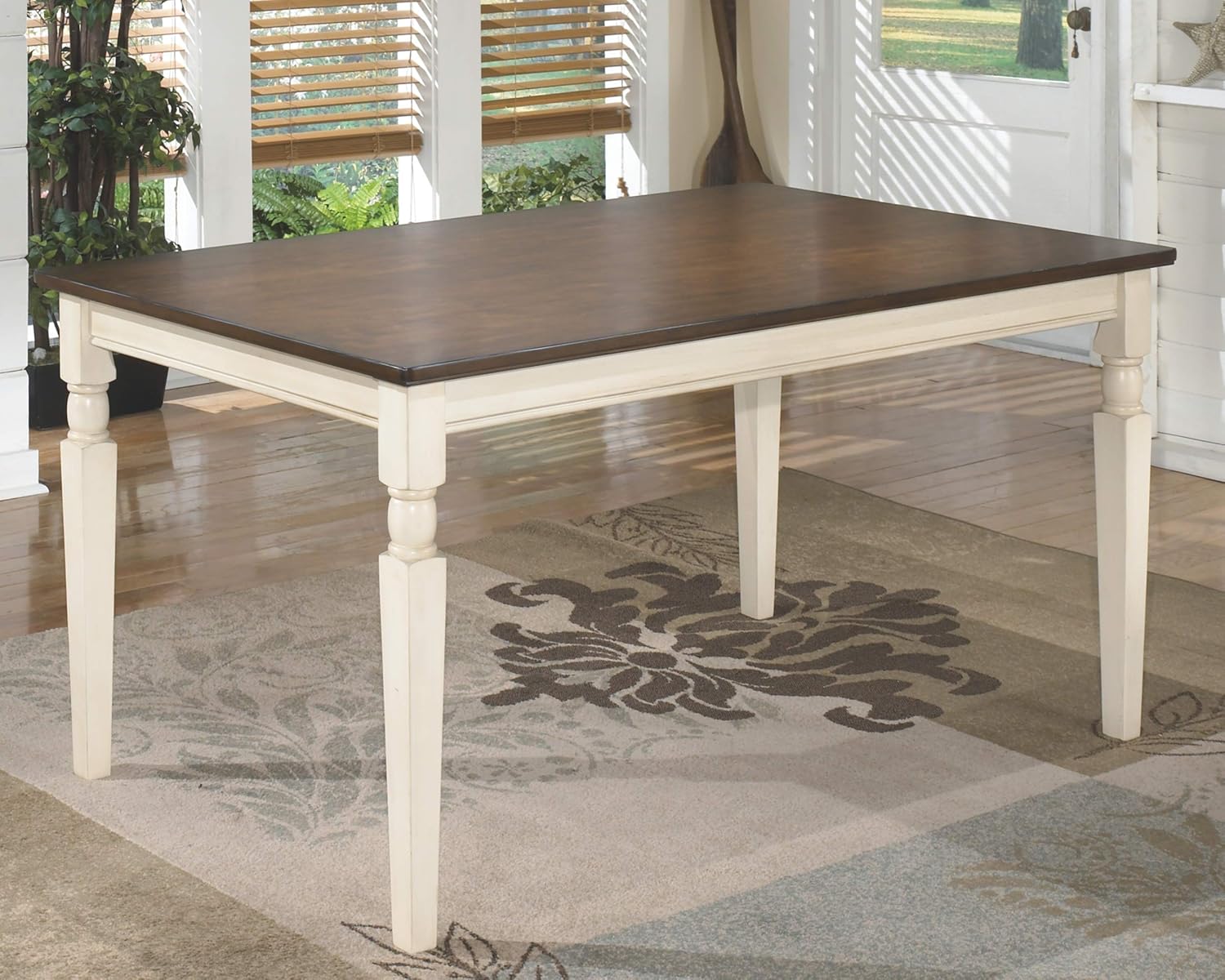 Signature Design by Ashley Whitesburg Dining Room Table, Brown/Cottage White - Tables