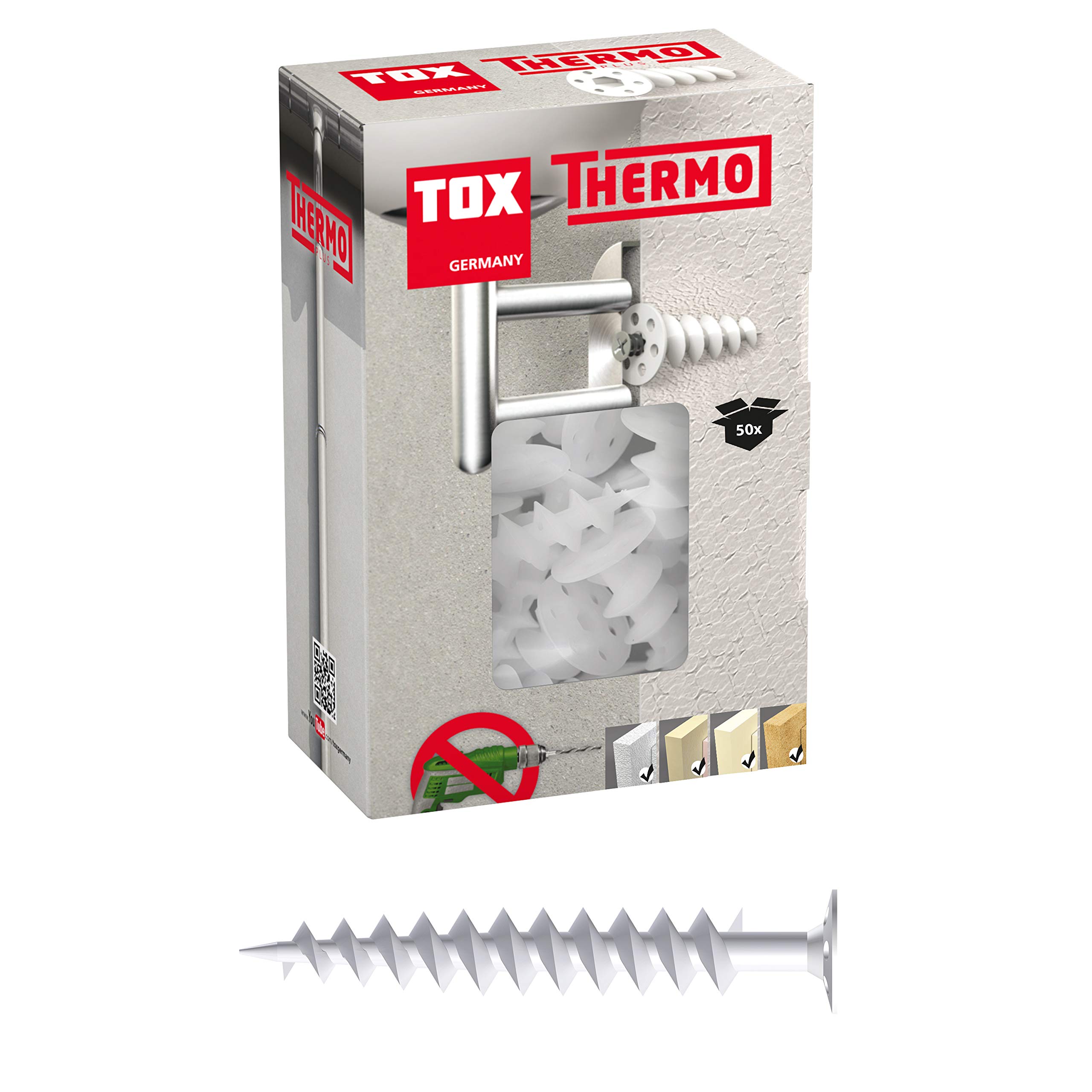 TOX insulation dowels Thermo 50 mm, 50 pieces, 072100221