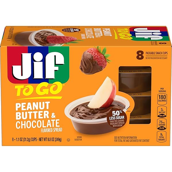 JIF TO GO PEANUT BUTTER & CHOCOLATE FLAVORED...