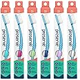 Preserve Eco Friendly Adult Toothbrushes, Made in The USA from Recycled Plastic, Soft Bristles, Paperboard Package, Colors Vary, 6 Count (Soft)