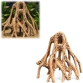 nekhfs Mangrove Root Aquarium Decoration V2, Fish Tank Cave Ornament | Arched Branch Structure with Multiple Tunnels and Elevated Hideaways for Fish, Shrimp, Nano Tanks and Planted Displays