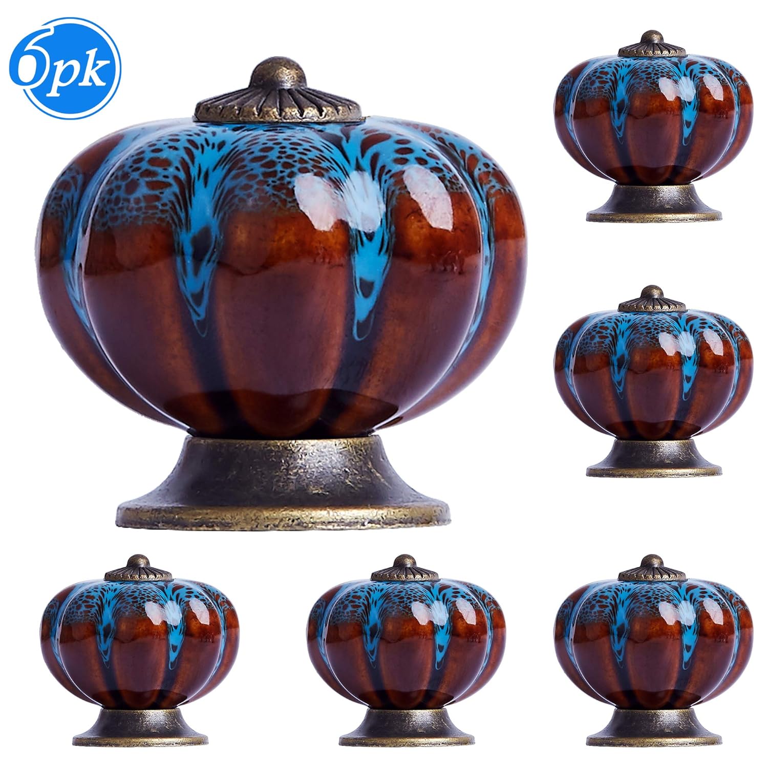 Möbelknopf Set x 6, Möbelknauf, Möbelknöpfe, Möbelgriff, Vintage