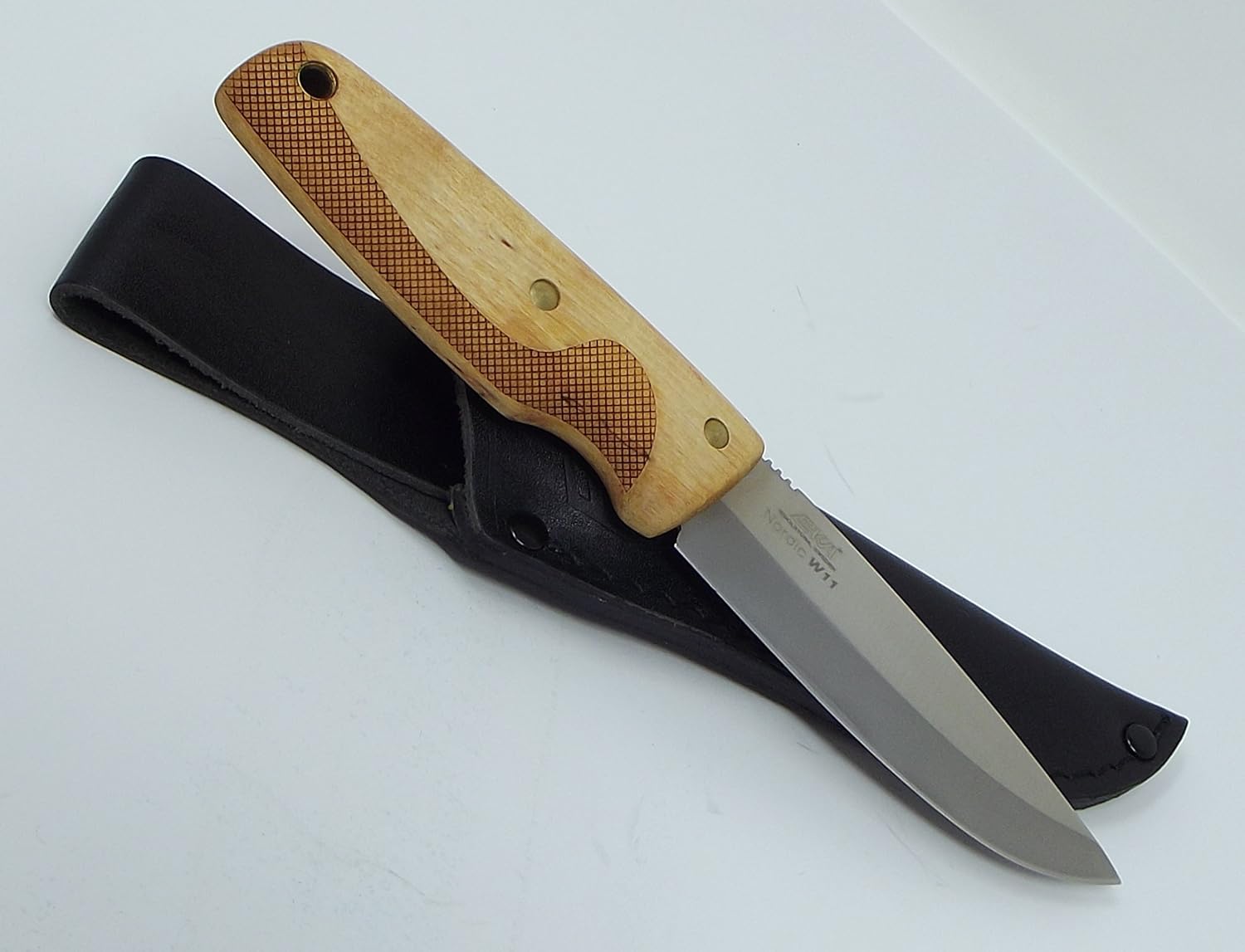 Scandinavian Nordic Sweden EKA Hunting Knife W11 Curly