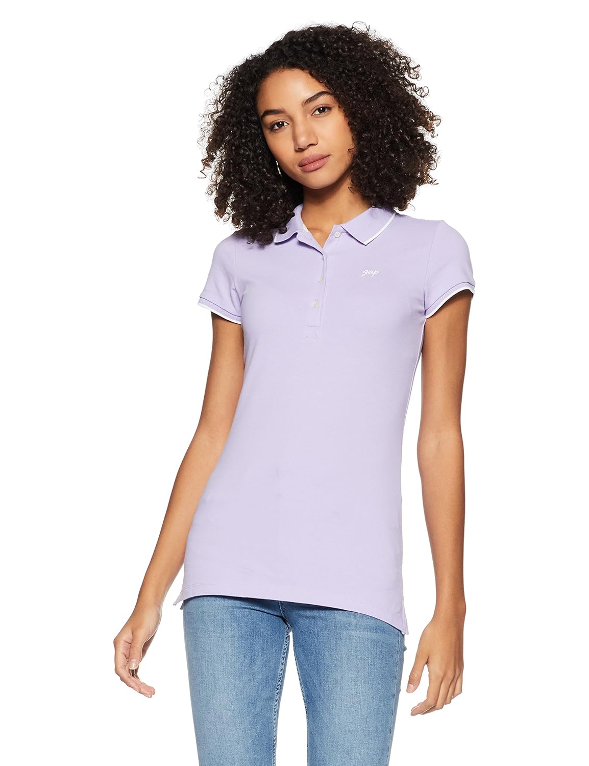 gap women's logo short sleeve polo