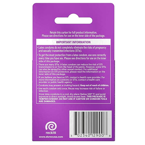 DUREX CONDOM EXTRA SENSITIVE NATURAL LATEX CONDOMS, 3 COUNT – ULTRA FINE & EXTRA LUBRICATED