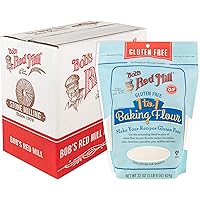 Bob's Red Mill Gluten Free 1-to-1 Baking Flour, 22-ounce (Pack of 4)