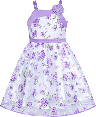 amazon purple flower girl dresses