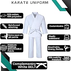 MACS Karate gi Martial Arts Elastic Drawstring