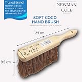 Newman and Cole Natural Wooden Hand Brush Coco Soft Hard Bristle view 3