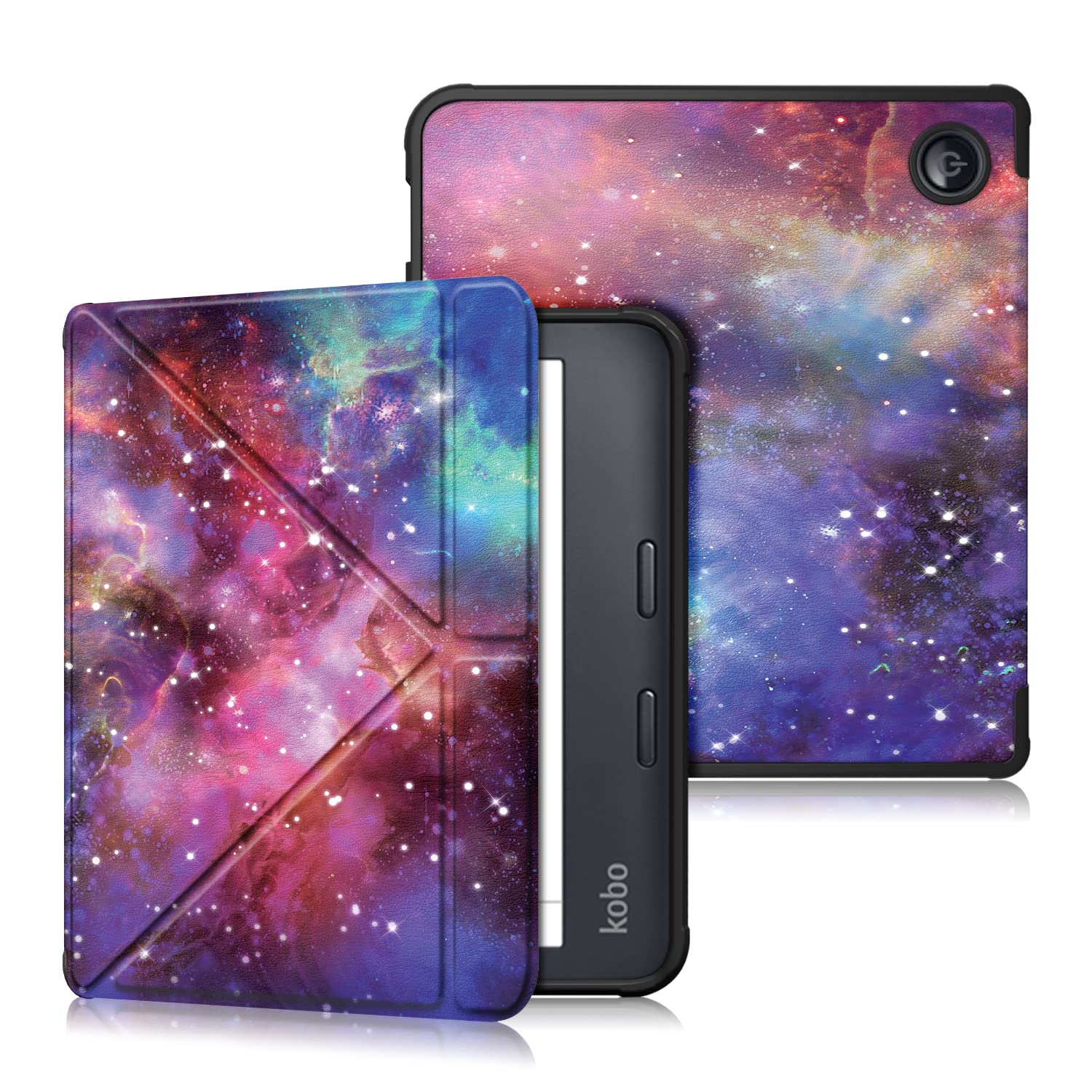 TOPCASE Compatible with Kobo Libra 2 Case - Magnetic Stand Sleep Cover fits Tolino Vision 6 Case,Galaxy