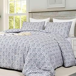 Nanko Beige and Blue Comforter Set Queen Size 3