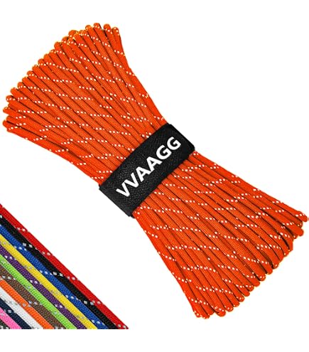 Type III 550 Paracord – 50 Or 100 FT, 7 Strand Nylon Rope For Camping, Lanyards, Survival