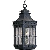 Maxim Nantucket-3 Light Outdoor Hanging Lantern in Early American Style-8.5 Inches Wide by 18.5 inches high