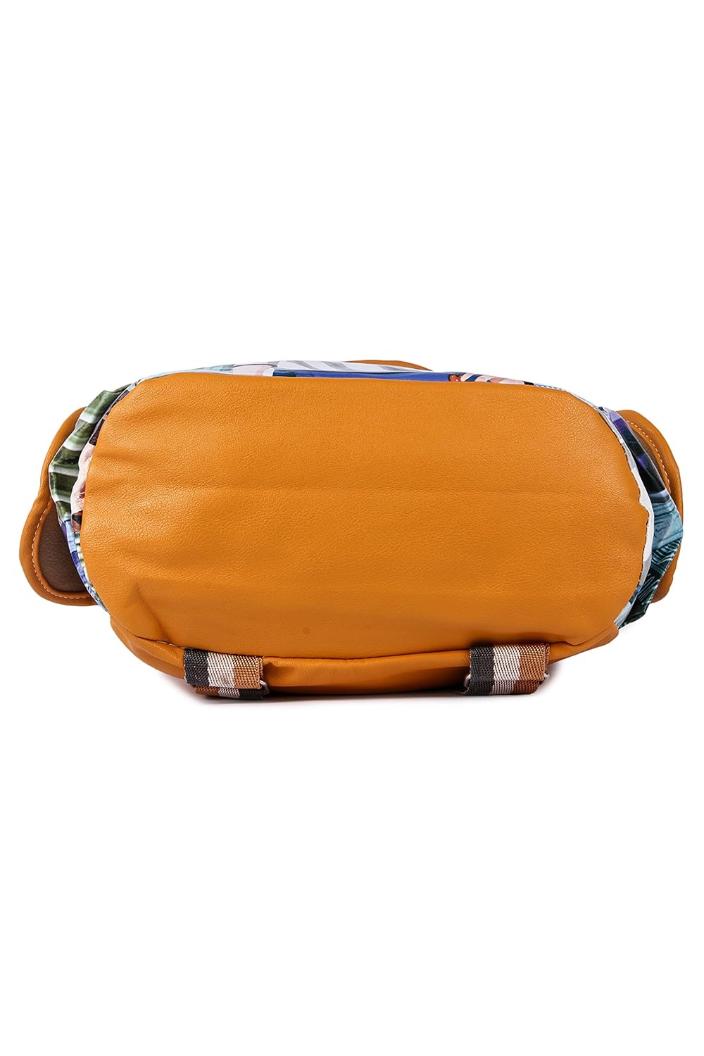 leather retail girl's multicolour digital printed backpack