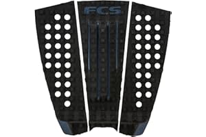FCS Julian Wilson Athlete Series Surfboard Traction Pad – 3-Piece Grip Deck Pad for Surfing with Kick Tail & Arch Support