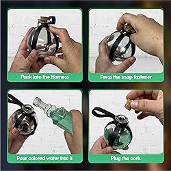 Cosmic Chameleon Glass Potion Bottles with