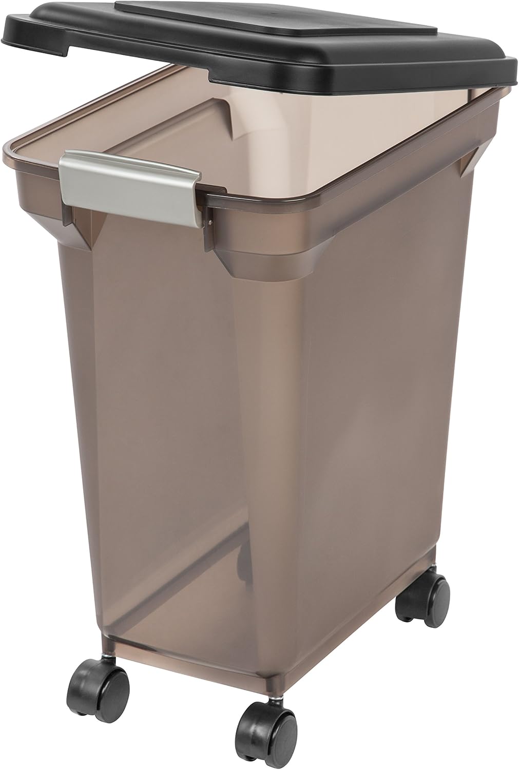 Pet Supplies : IRIS Premium Airtight Pet Food Storage Container, 22-Pounds, Smoke : Pet Food Storage Products : 