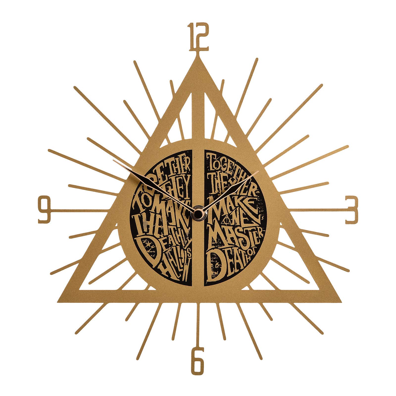 Harry Potter wall clock Deathly Hallows symbol 26.5x29x3.5cm metal plastic