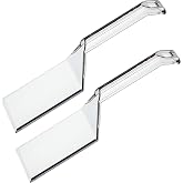 Plasticpro Disposable Plastic Serving Spatula Durable Heavy Duty Premium Serving Utensils Clear Pack of 12