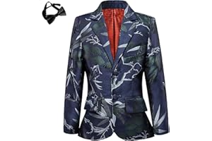 Boys Blazer Coat Slim Fit Jacket Formal Embroidery Suit Blazer for Kids Sport Coat Ring Bearer Outfit